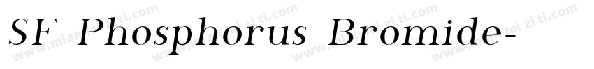 SF Phosphorus Bromide字体转换